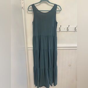J. Crew Sleeveless Teal Maxi Dress